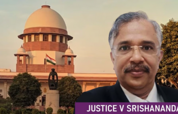 The Supreme Court of India expressed strong objections to a remark made by Justice V Srishananda, who referred to a part of India as Pakistan during a court hearing.
