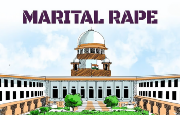 Supreme Court lawyers protest against the restriction of the canteen menu during the Navratri festival