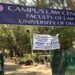 The Faculty of Law at Delhi University has postponed law exams after protests from students.